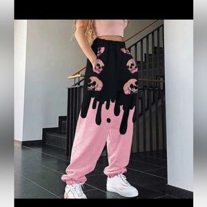 ORDER PLUS Skulls joggers Loose Sweatpants